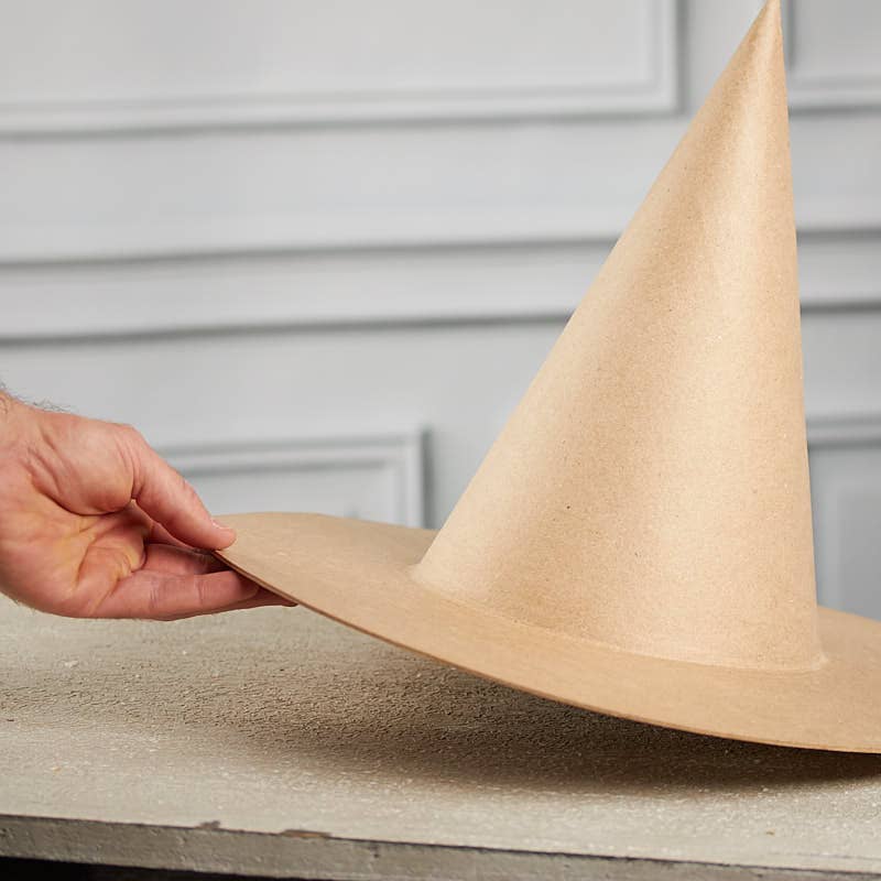 Paper Mache Witch Hat - 12-1/2" H x 16" Diameter