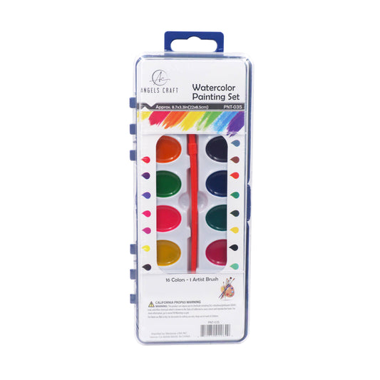 Watercolor Paint Set 16 colors , 1-ct