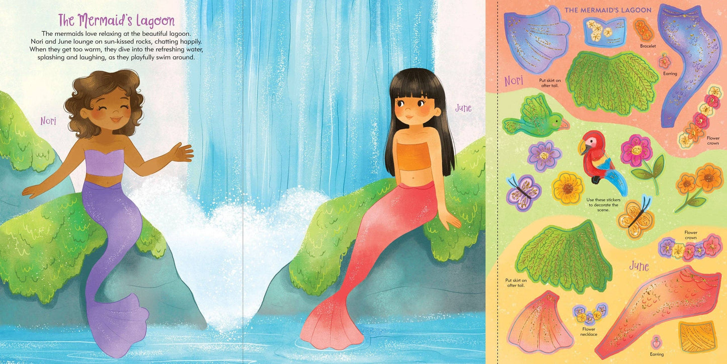 Mermaids Sticker Doll Dress-Up Book