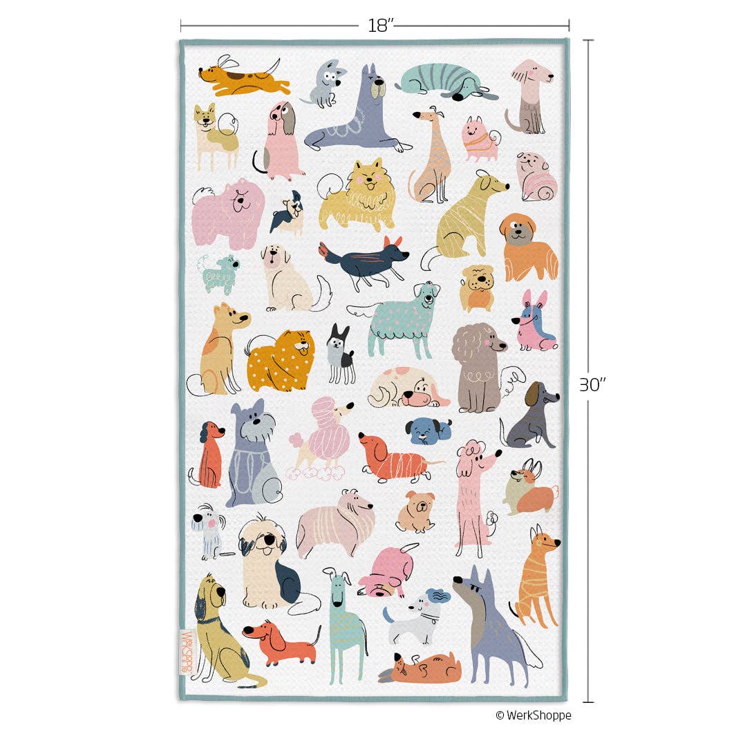 If Dogs Could Talk Microfiber Kitchen Towel