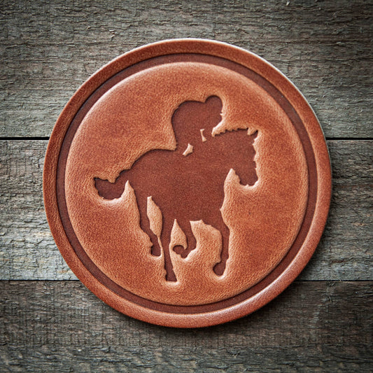 Racehorse Leather Coaster