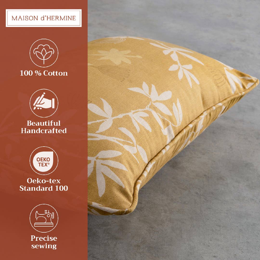 Decorative Throw Pillow Cover -Louxor -Dark Beige -20" x 12"