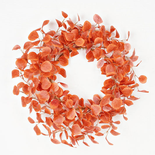 530300- 24in(10.5) Wreath-Autumn Silver Dollar Leaves