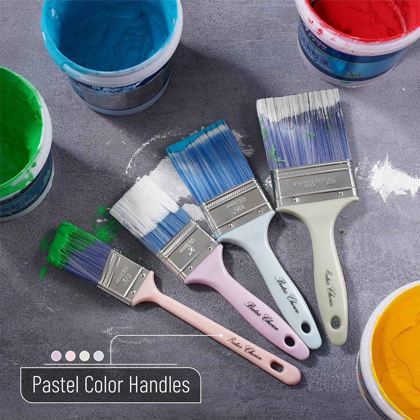 Paint Brushes, Pastel Colors
