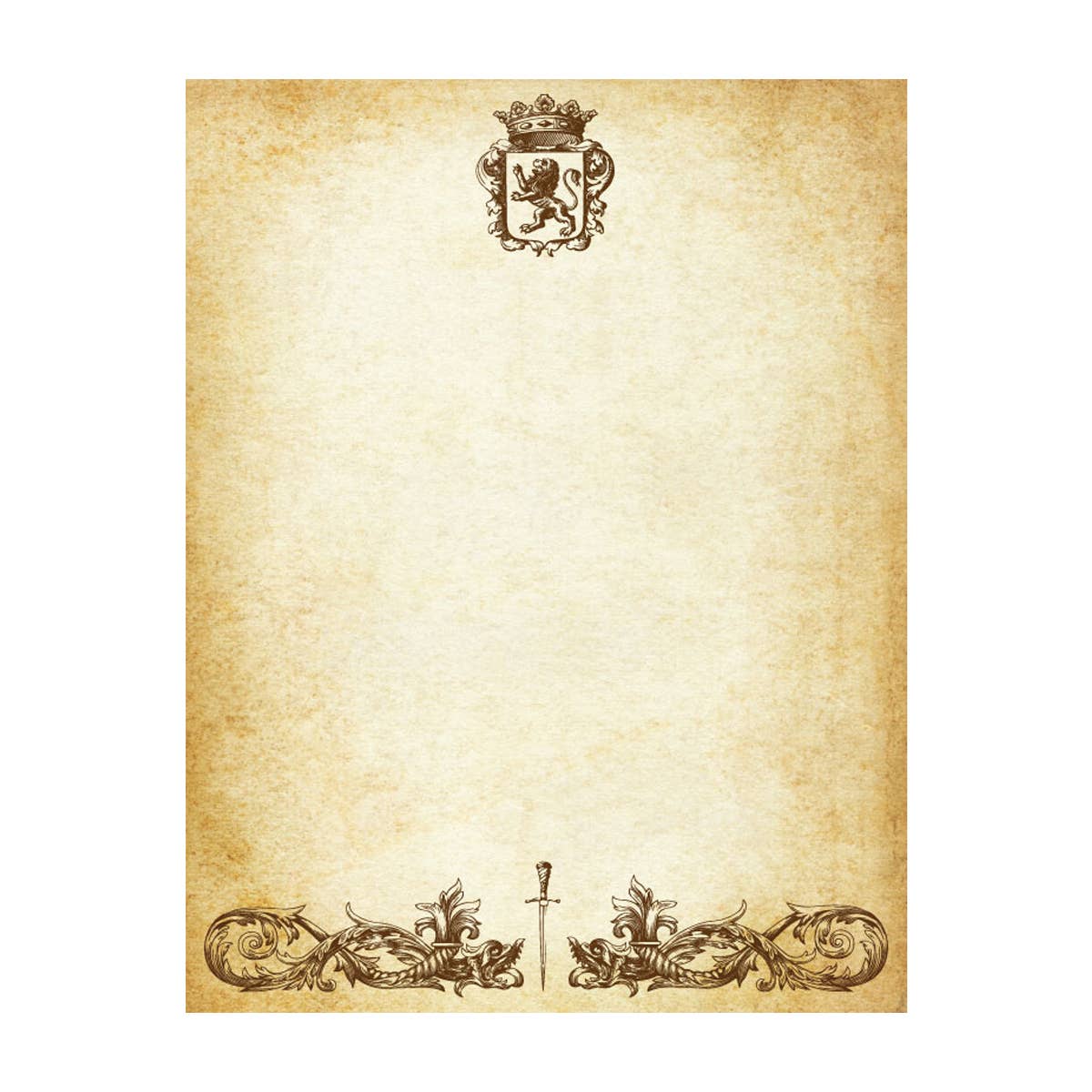 Printed Parchment Stationery Pack - 8 1/2x11" -20 sheets