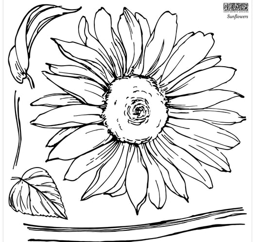 IOD Sunflower Stamp