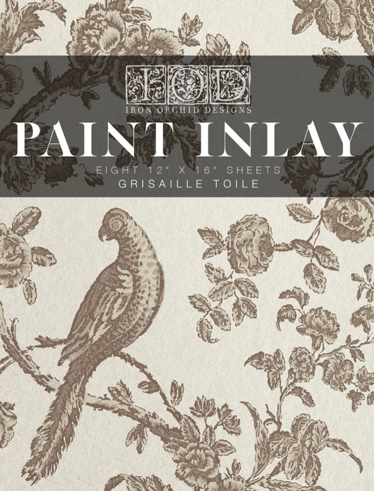 IOD Grisaille Toile Paint Inlay