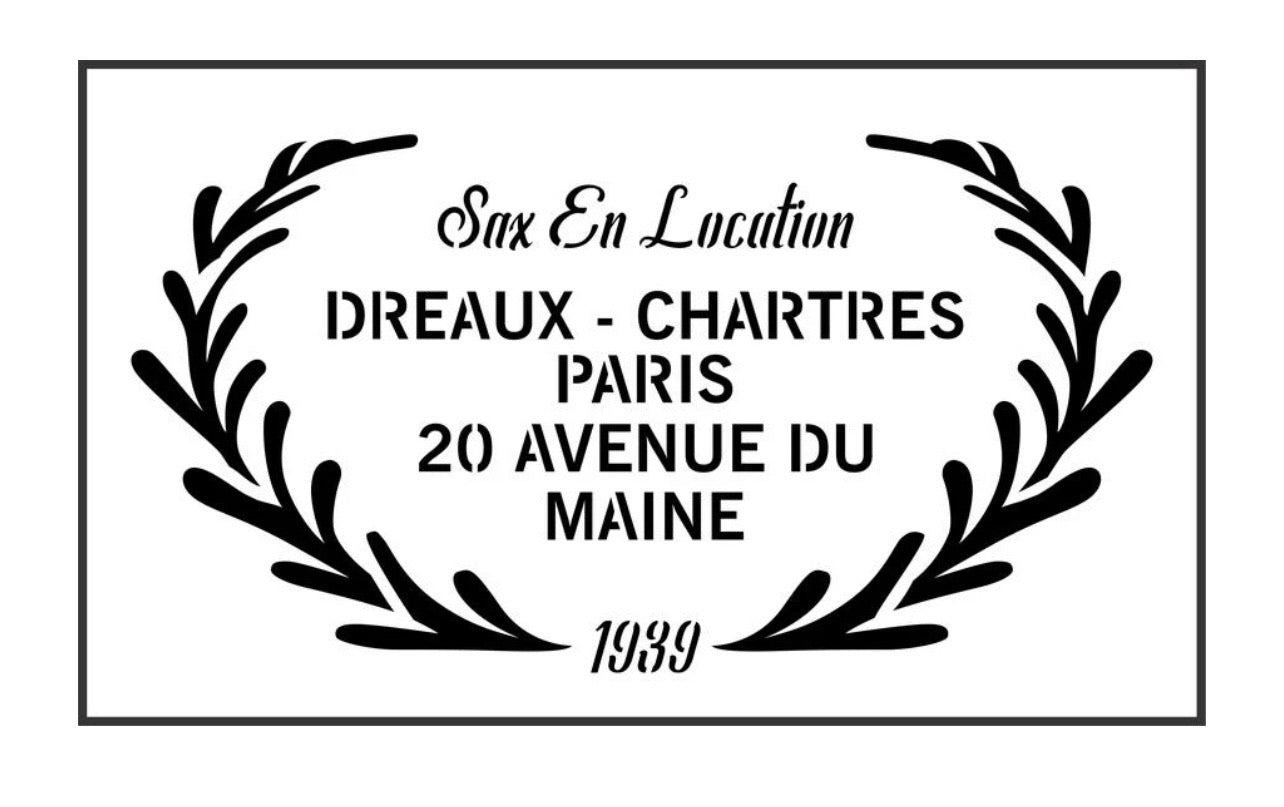 Dreaux Chartres JRV Stencil