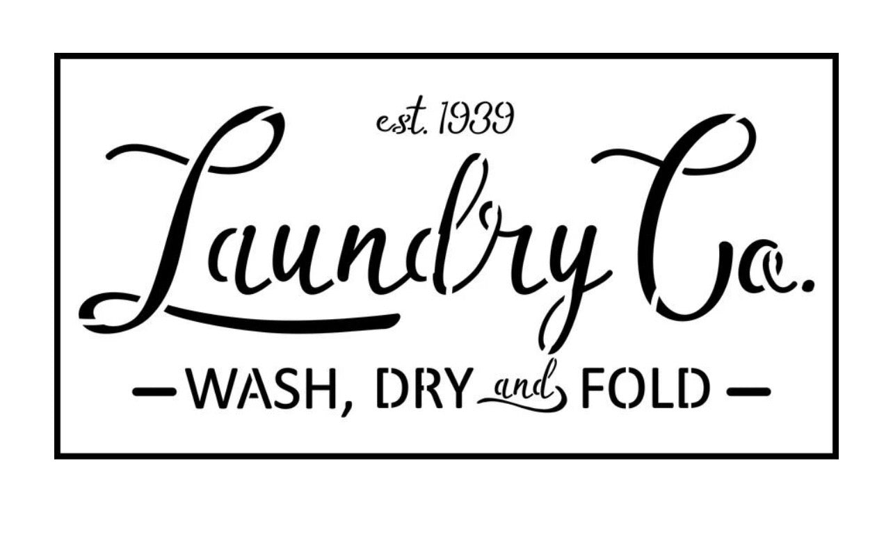 Laundry JRV Stencil