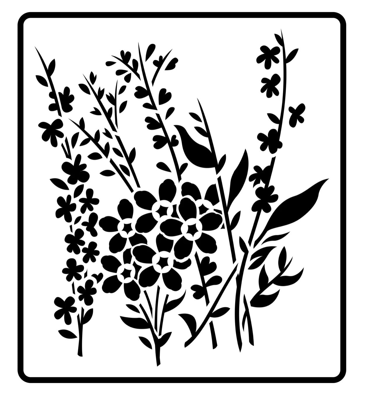 Wildflowers JRV Stencil