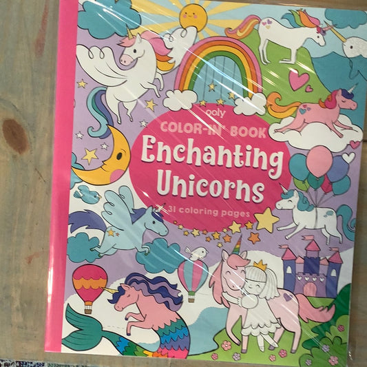 Color In Book: Enchanting Unicorns