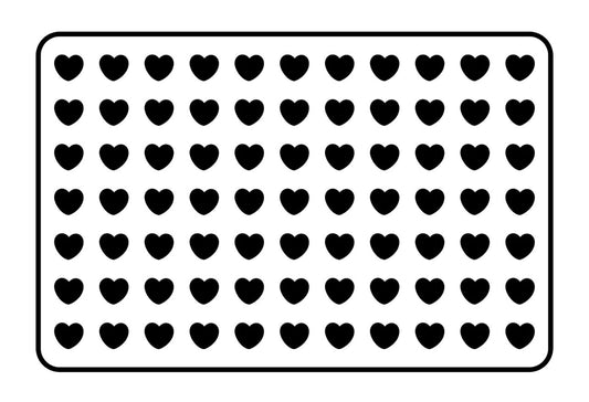 Hearts JRV Stencil