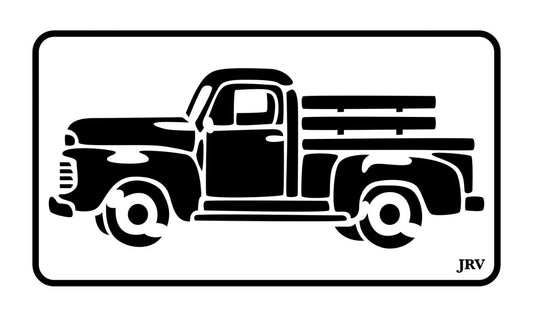 Vintage Truck JRV Stencil