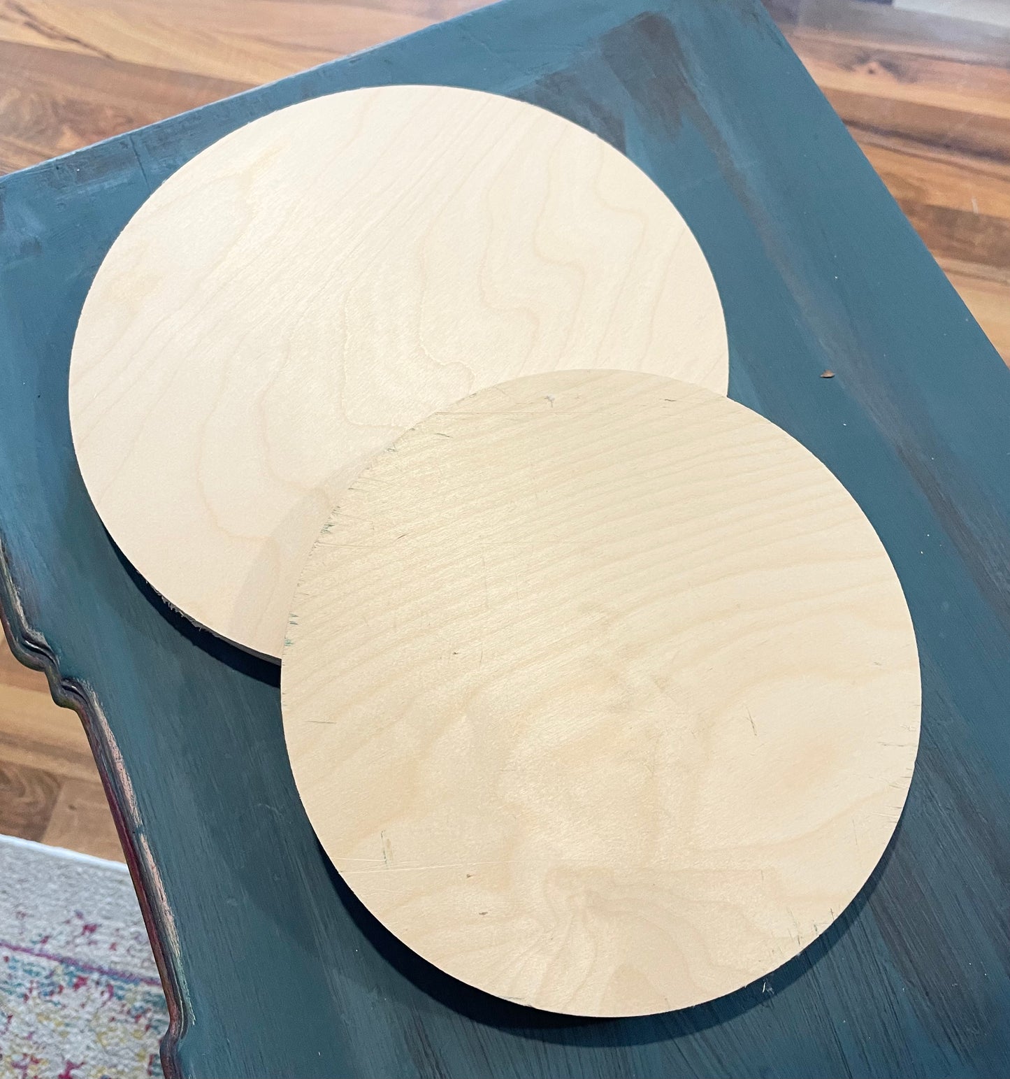 8 inch round wooden disc
