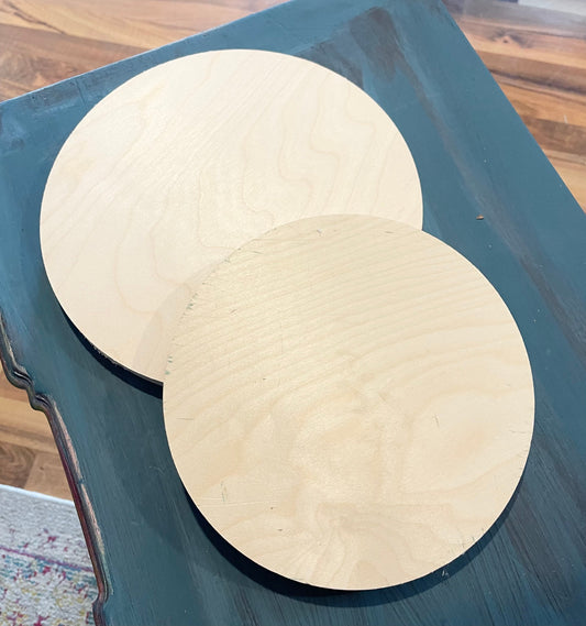 10 inch round wooden disc