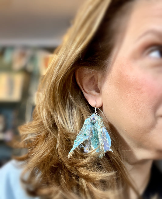 Blue Boho earrings