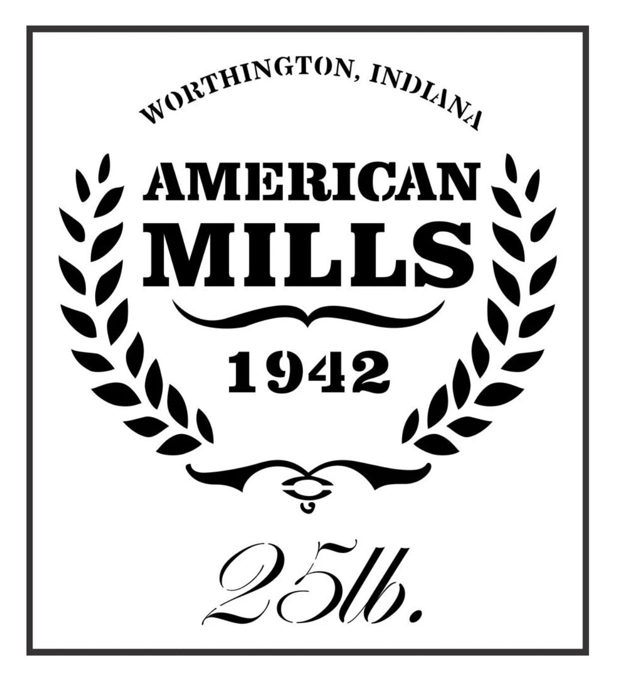 American Mills JRV Stencil